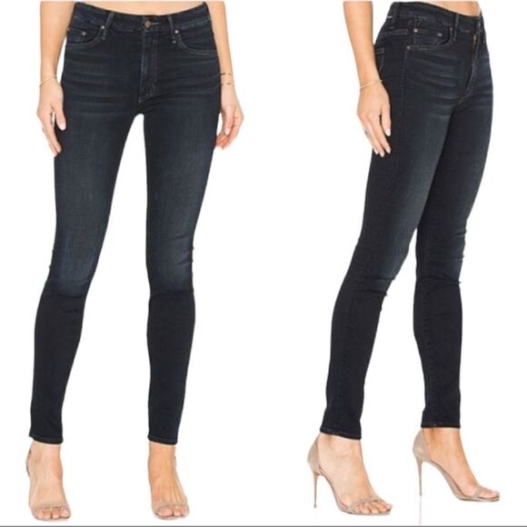 MOTHER High Waisted Looker Jeans Coffee Tea or Me Size 24 - Picture 1 of 11